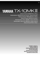 Yamaha TX-10_Mk2 - Owners Manual
